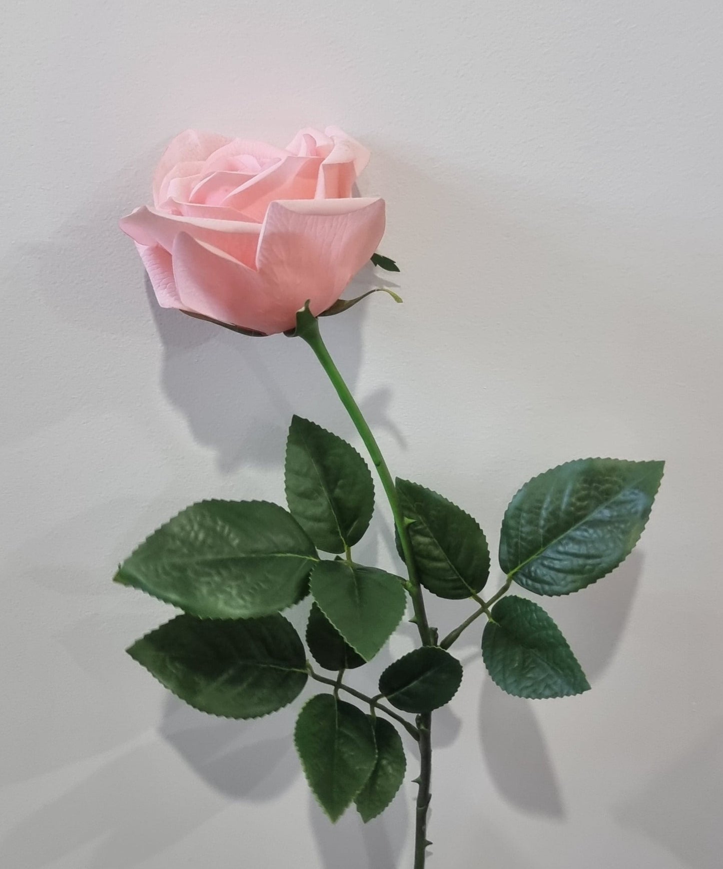 Real Touch Pink Open Rose (Wholesale)