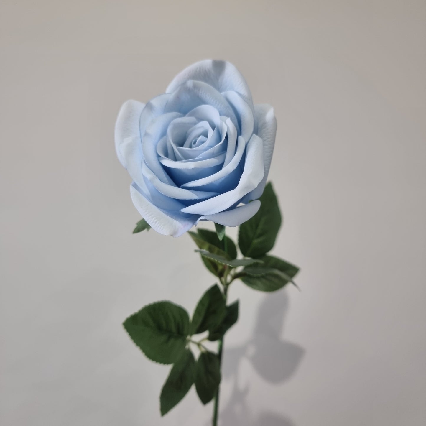 Real Touch Blue Open Rose