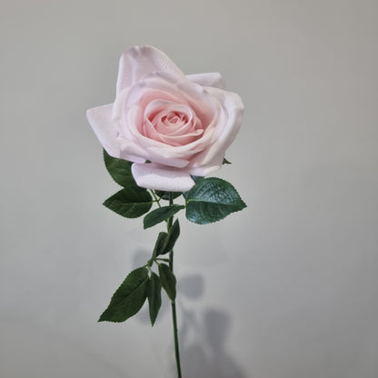 Real Touch Light Pink Open Rose