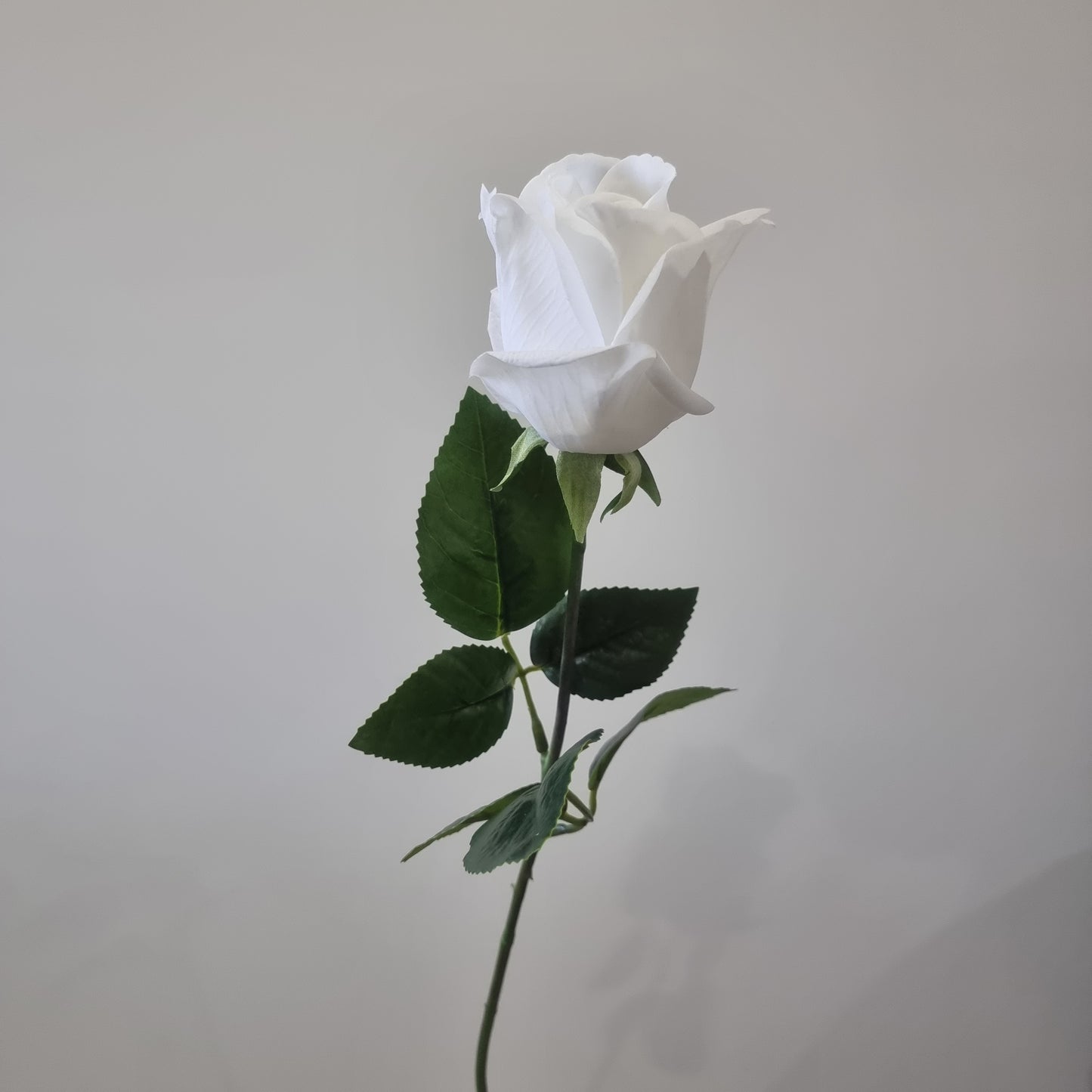 Real Touch White Rosebud