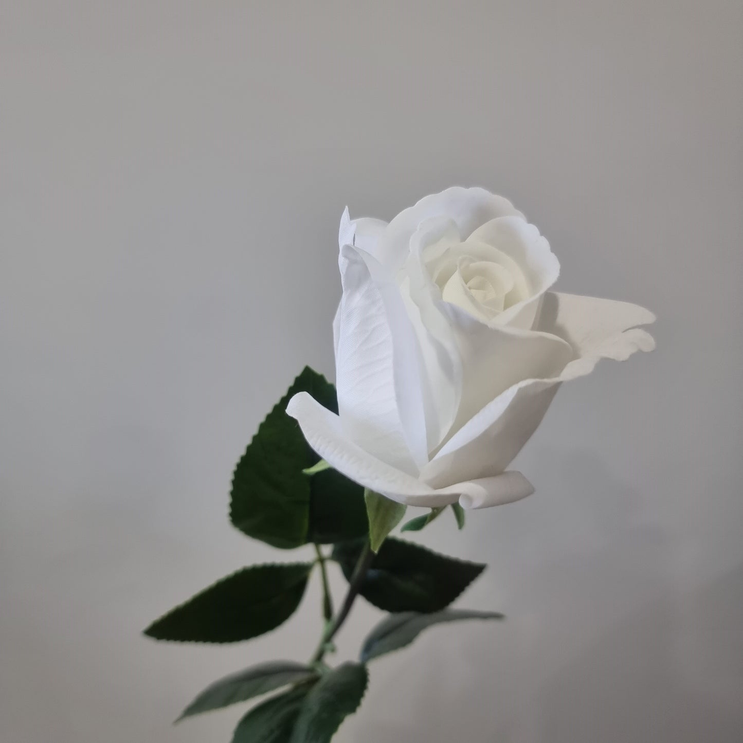 Real Touch White Rosebud