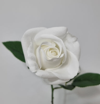 Real Touch White Rosebud