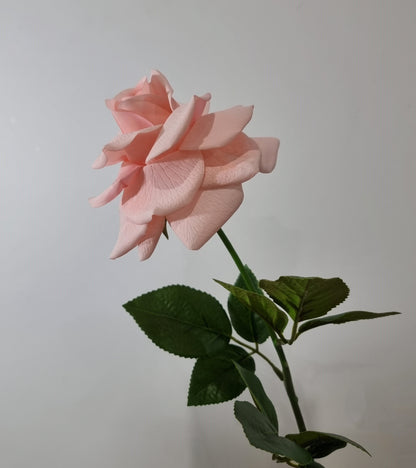 Real Touch Pink Open Rose