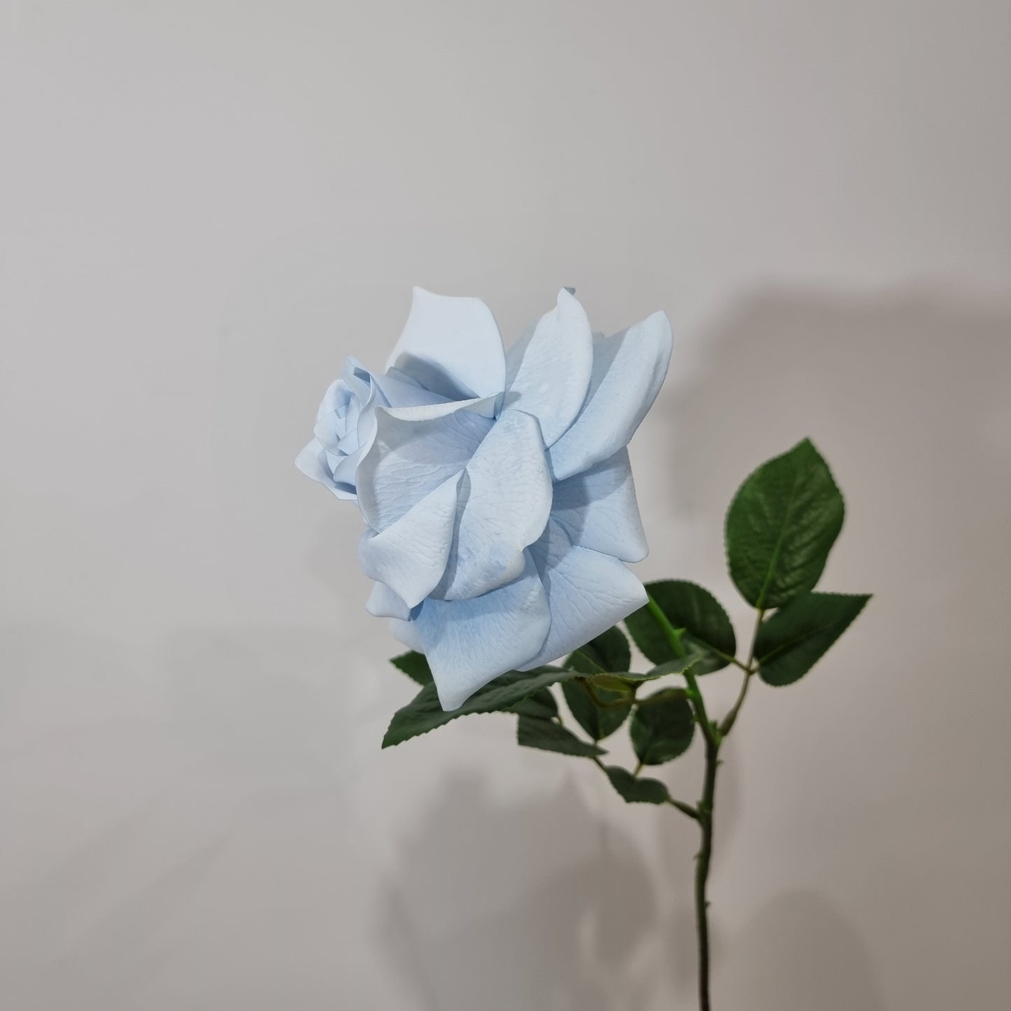 Real Touch Blue Open Rose