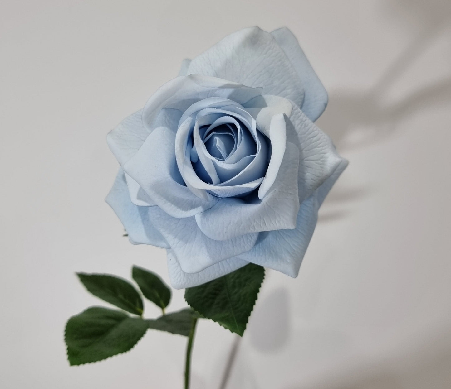 Real Touch Blue Open Rose