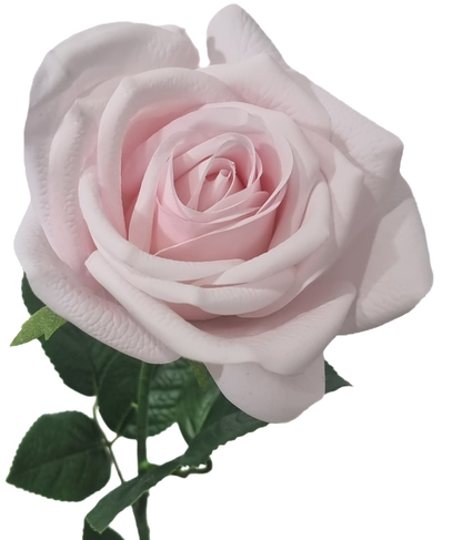 Real Touch Light Pink Open Rose